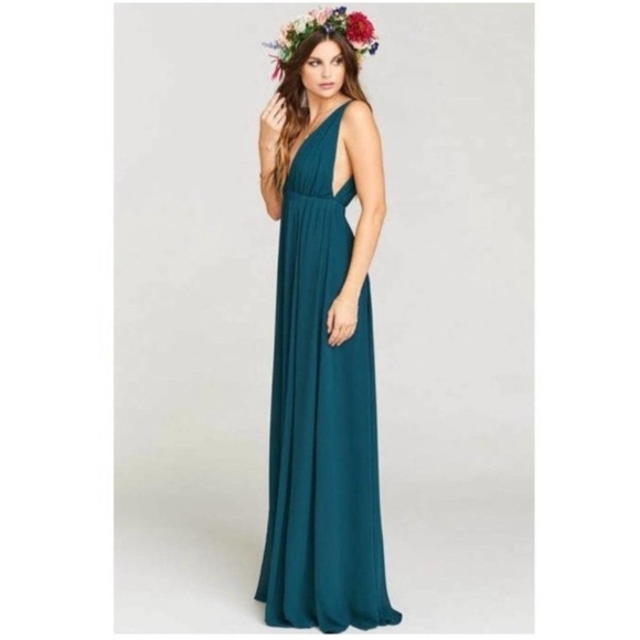 Show Me Your MuMu Dresses & Skirts - Show Me your Mumu Ava Maxi Dress Deep Jade Crisp